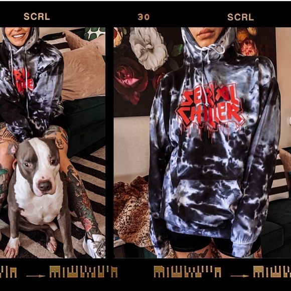Bailey Sarian Merch - Limited Edition Tie Dye Serial Chiller Hoodie XXL - Picture 1 of 2